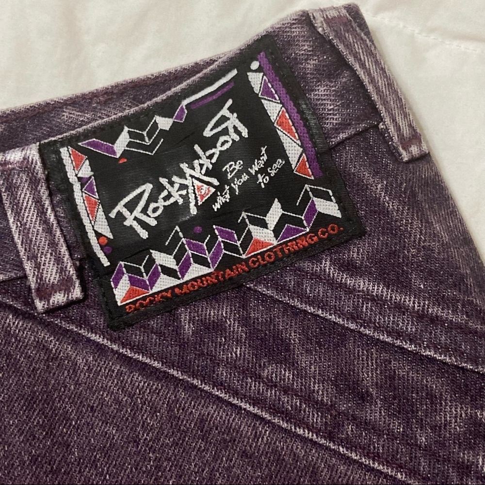 Purple Rocky Mountain Hight Waist Jeans